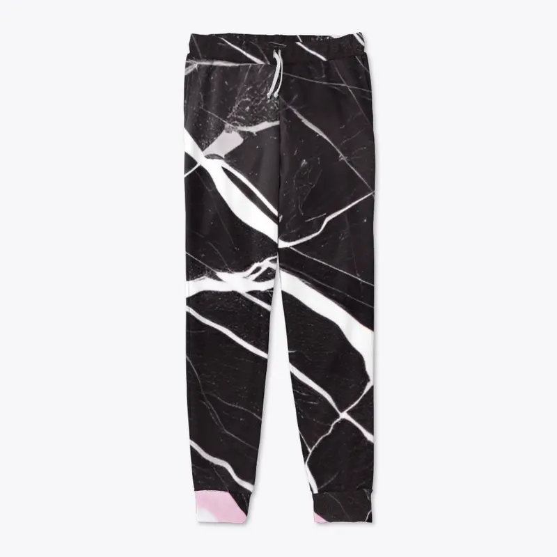 Black, White & Pink Marble